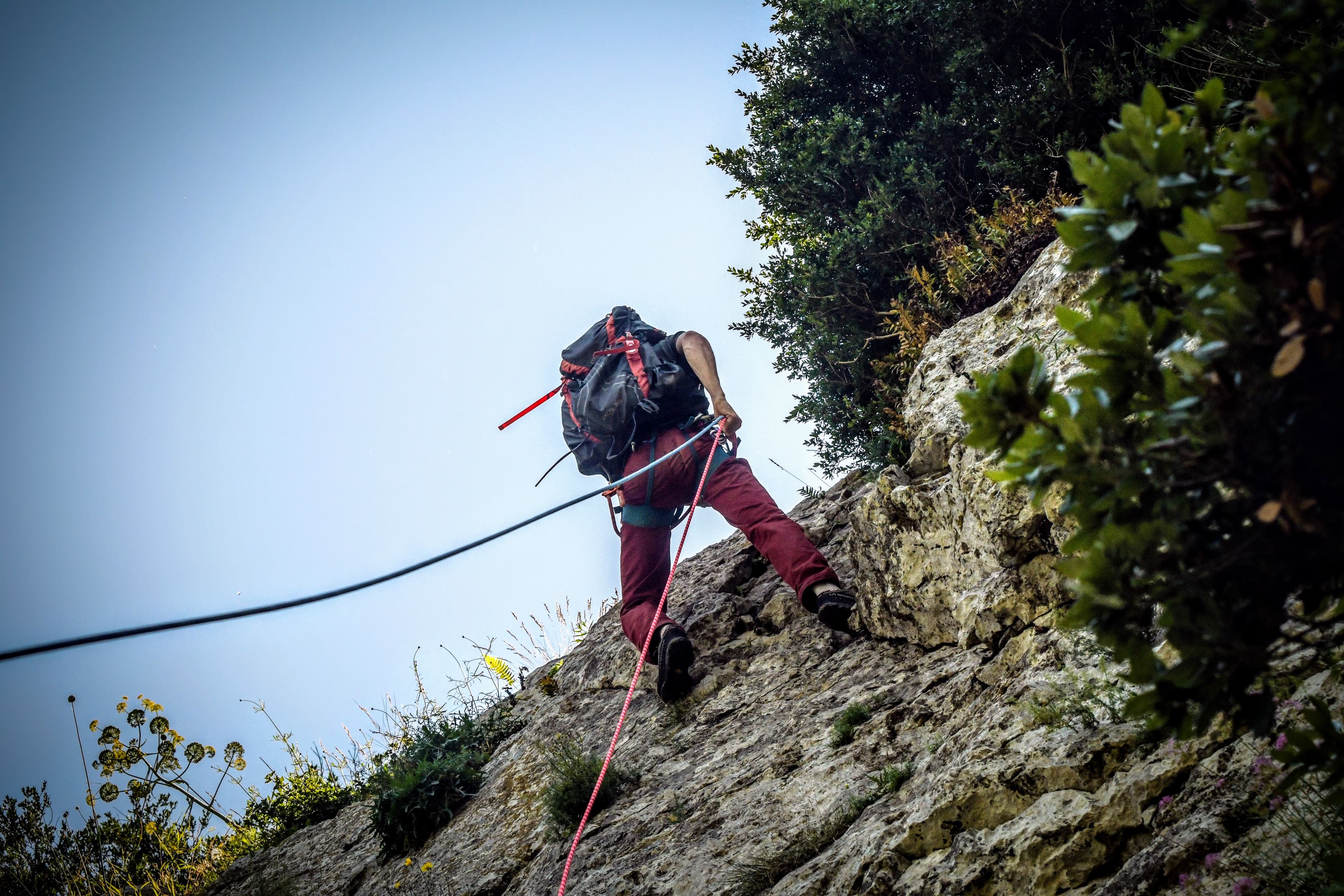 Descente en rappel